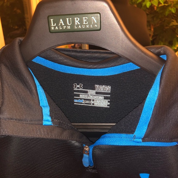 Black and blue under armour 3/4 zip up jacket - Picture 2 of 3